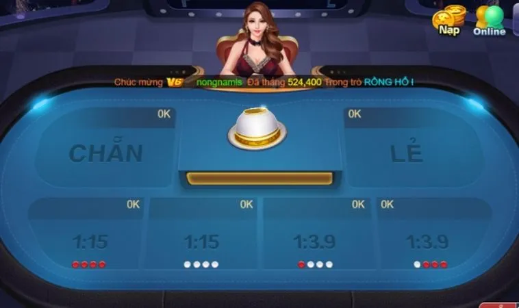 Bàn cược Xóc Đĩa tại K9CC